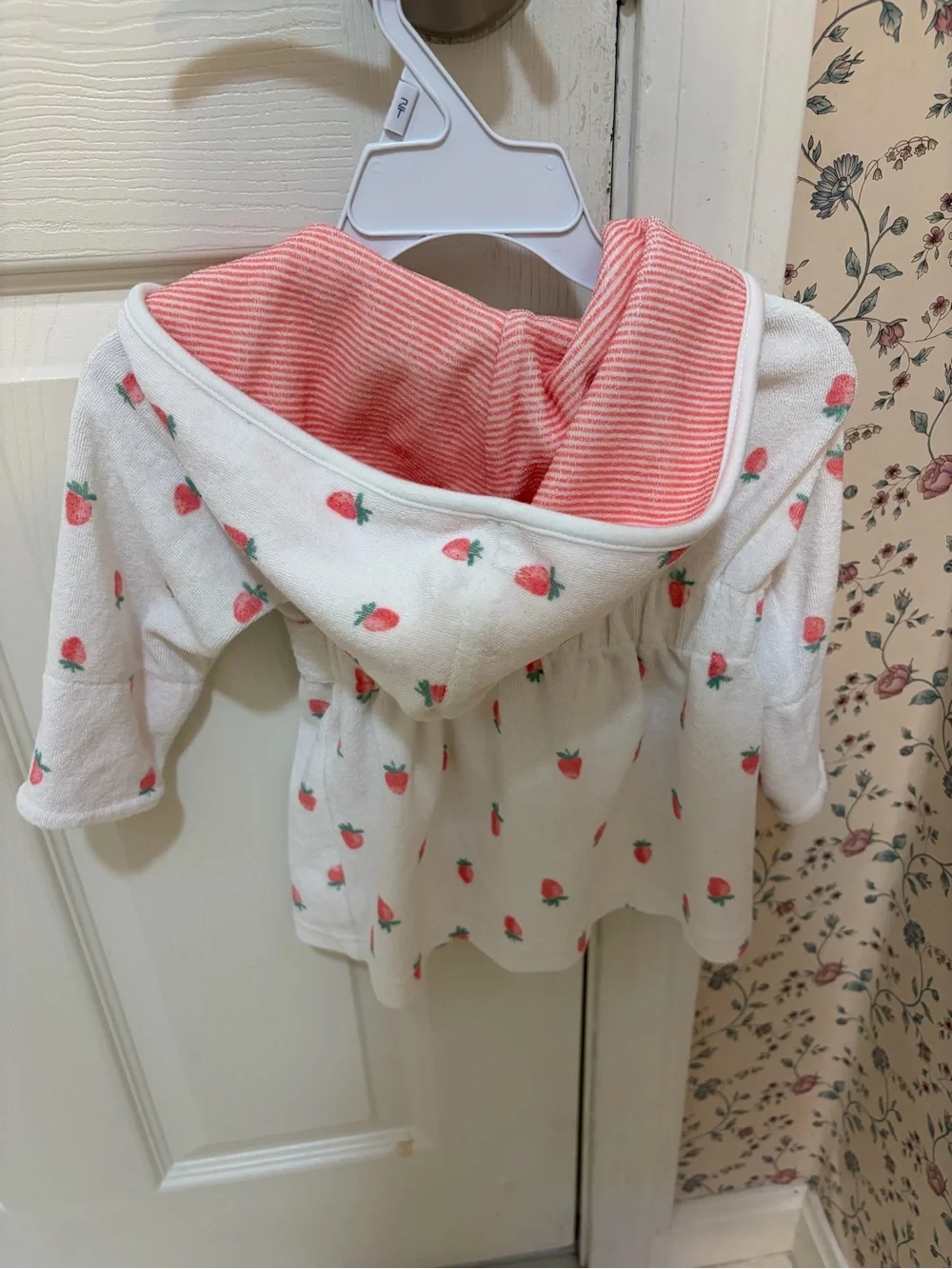 Like new Carters 0 to 9 months hooded Terry cloth robe